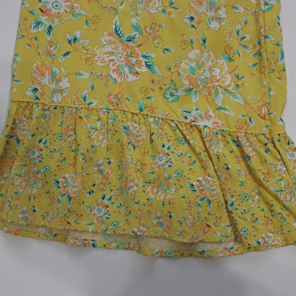 Chelsea and Violet C&V Yellow Tiered Boho Floral Long Duster Robe – Small - Picture 3 of 5